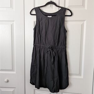 Old Navy Linen-Blend Sundress Dress Black Size Small Casual Boho Summercore
